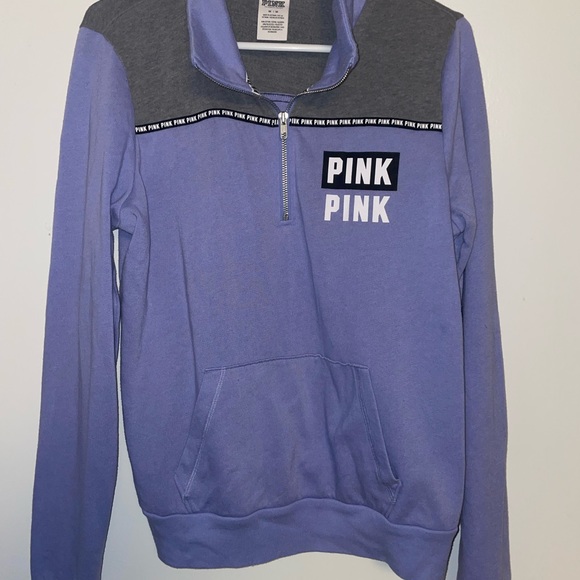 EUC PINK pullover zip hoodie - Picture 2 of 4